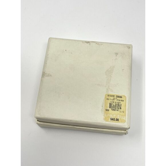 Williams Sonoma Crown Engraved Silver Plate Napkin Rings Hotel Boxed Set Of 4 - Picture 4 of 4